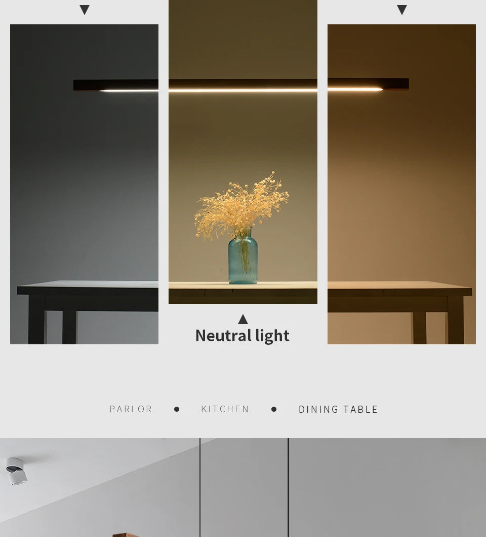 Nordic Wood Pendant Lights LED Modern Hanging Lamp