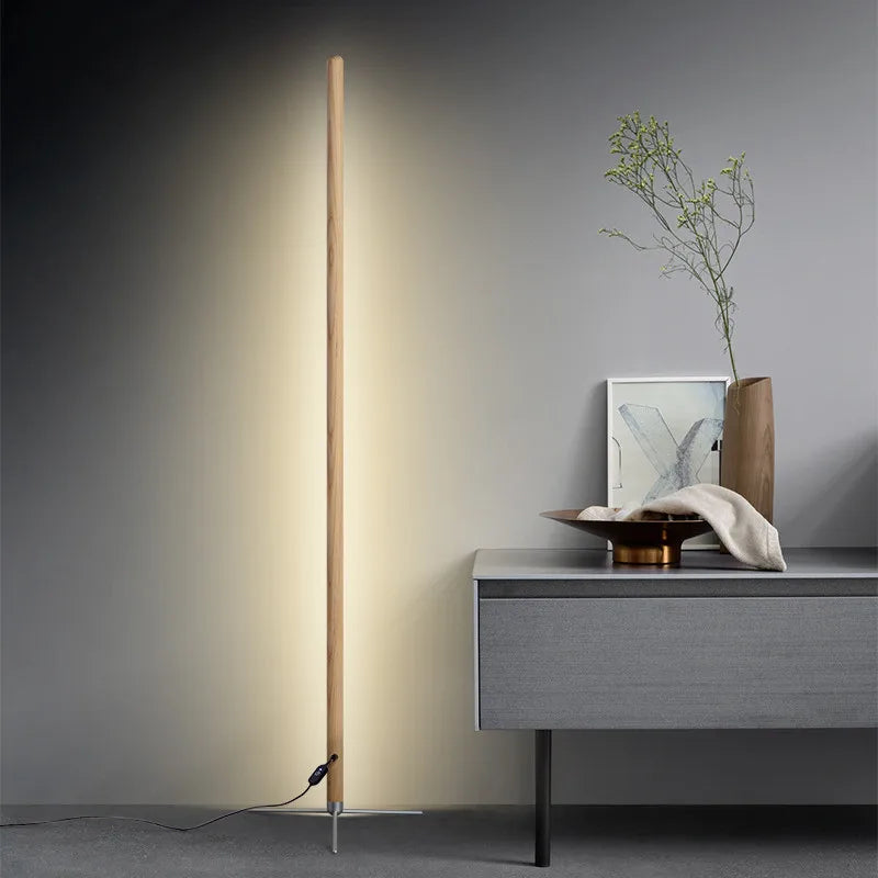 LED Wooden Standing Floor Lamp