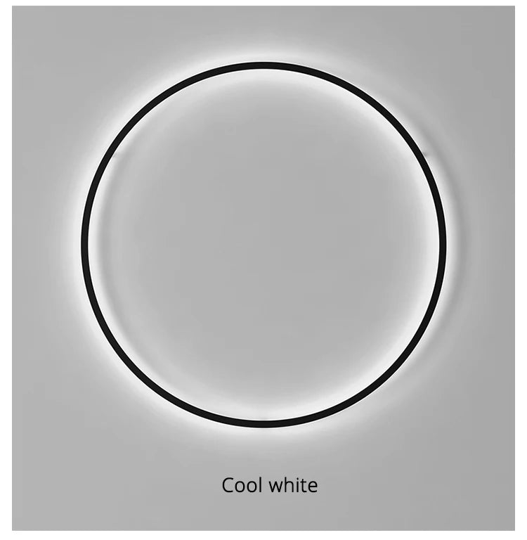 Simple Circle Background Decoration Lamp