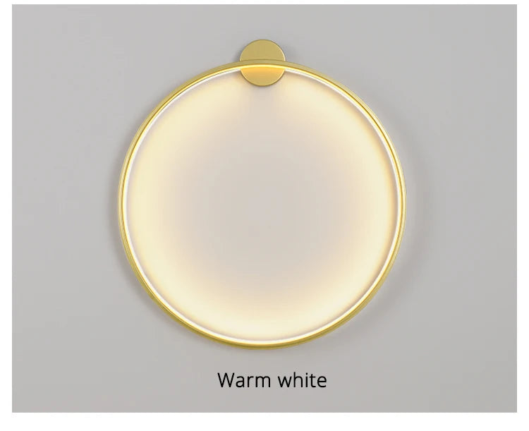 Simple Circle Background Decoration Lamp