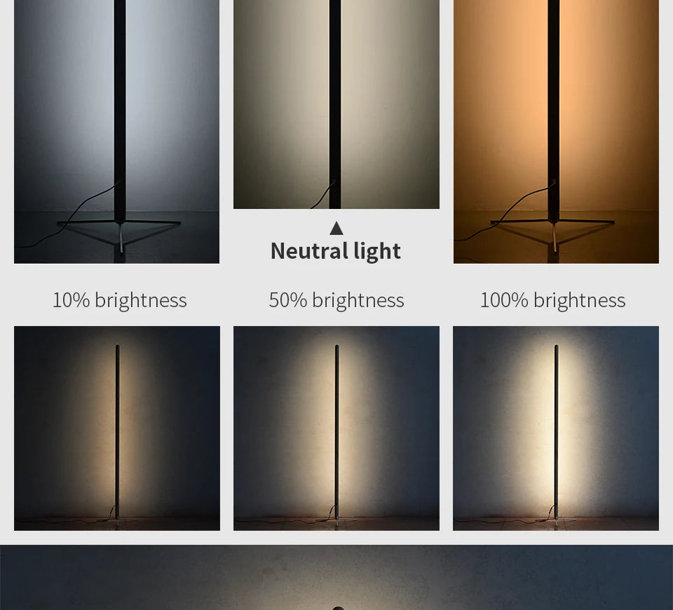 LED Wooden Standing Floor Lamp