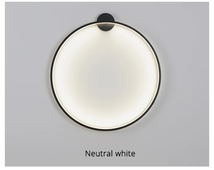 Simple Circle Background Decoration Lamp