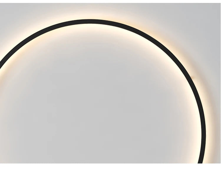 Simple Circle Background Decoration Lamp