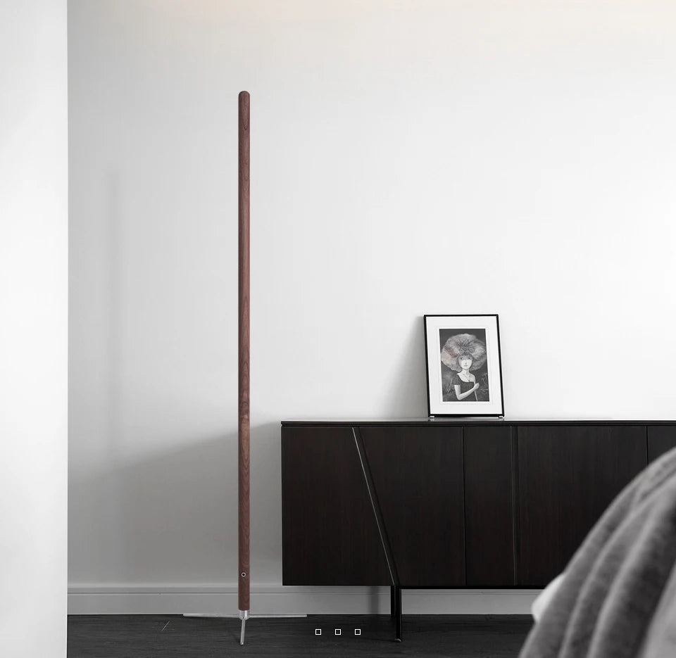 LED Wooden Standing Floor Lamp