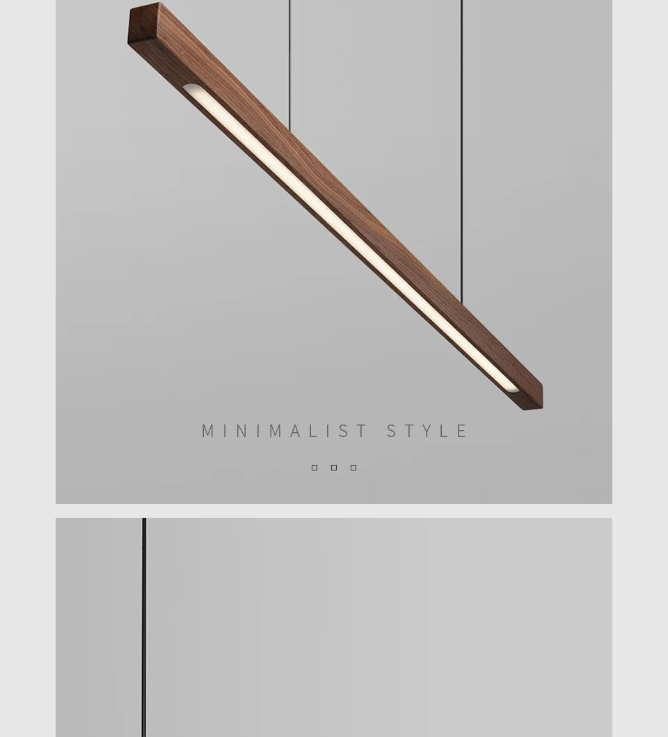 Nordic Wood Pendant Lights LED Modern Hanging Lamp