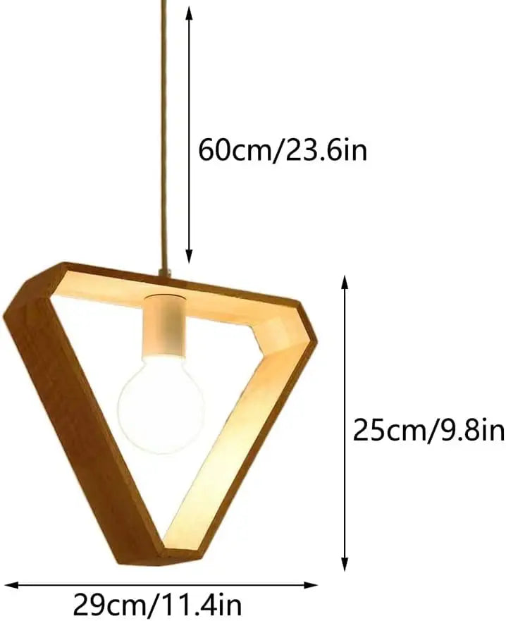 Creative Geometry Wood Pendant Light