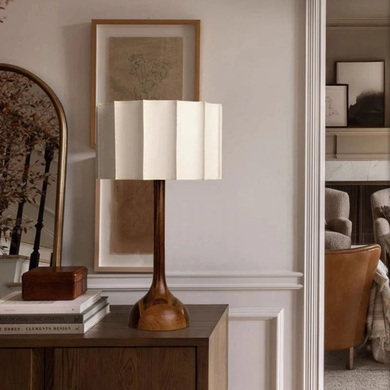 Wabi Sabi Style Wooden Standing Lamp