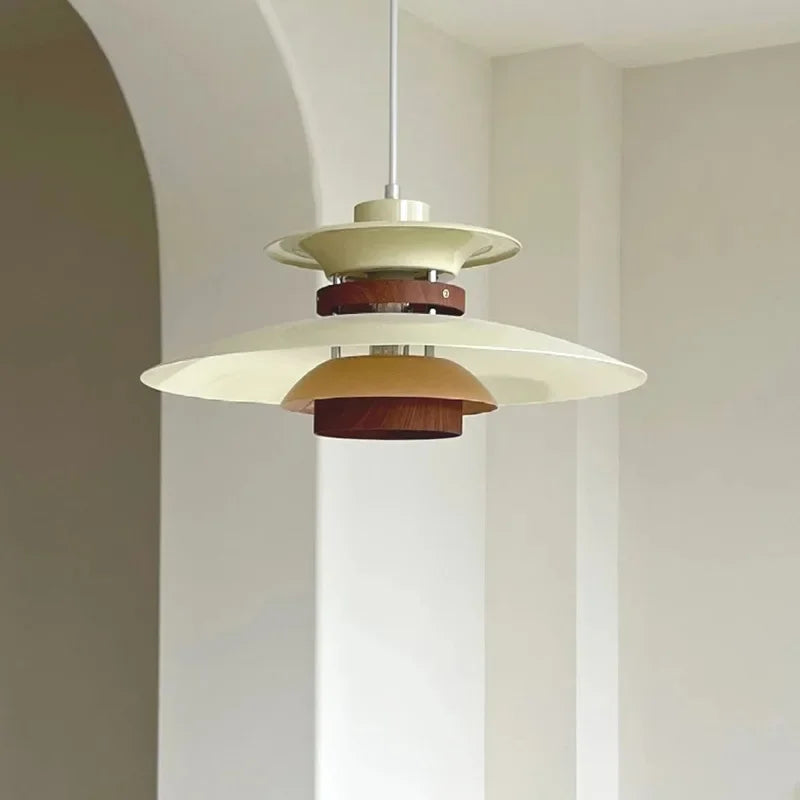 Danish Designer Walnut Led Pendant Lamp
