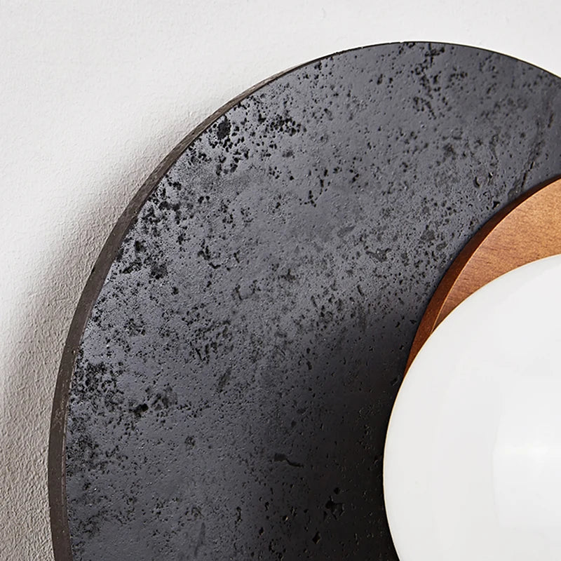 Led Black Stone Light Luxury High-End Atmosphere Wall Lamp