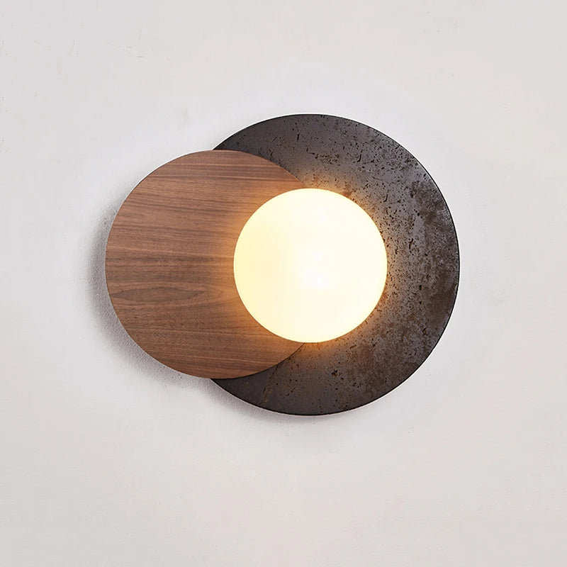 Led Black Stone Light Luxury High-End Atmosphere Wall Lamp