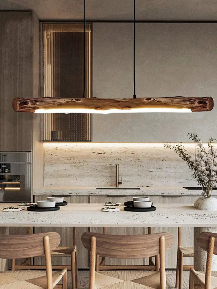 Minimalist Wood Pendant Lights Japanese Style