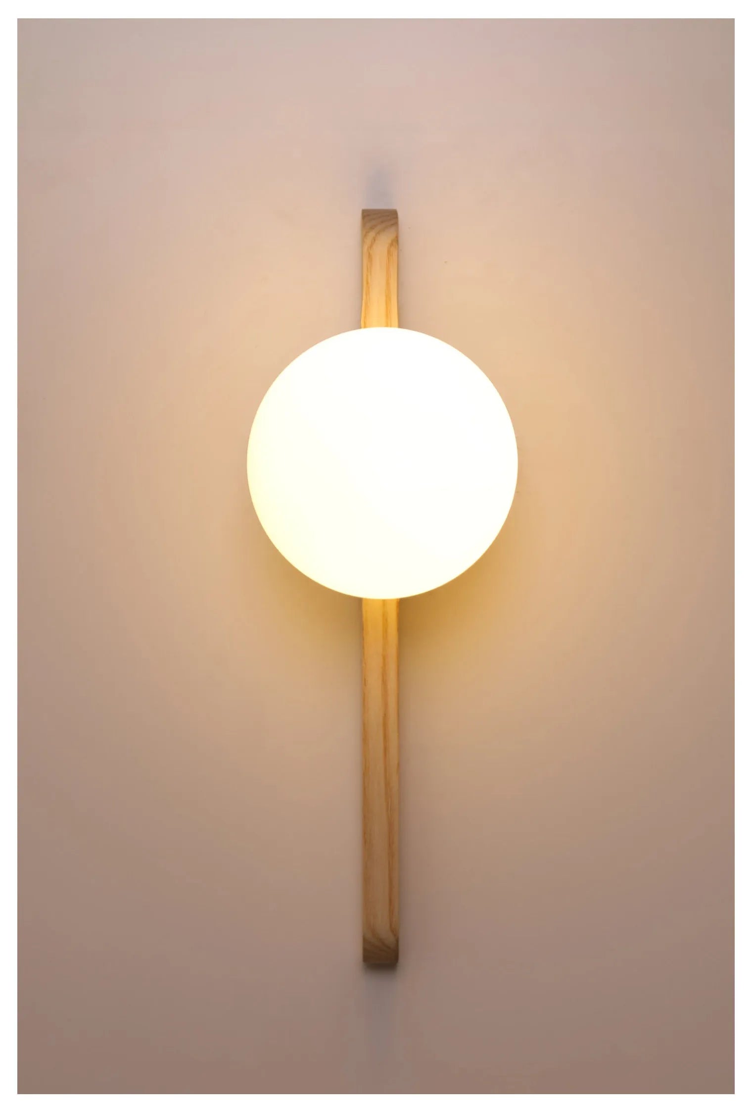 Globe Glass Moonlight Creative Walnut Wood,