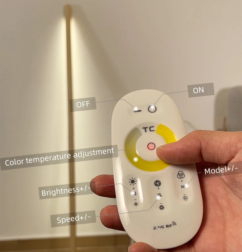 LED Wooden Standing Floor Lamp