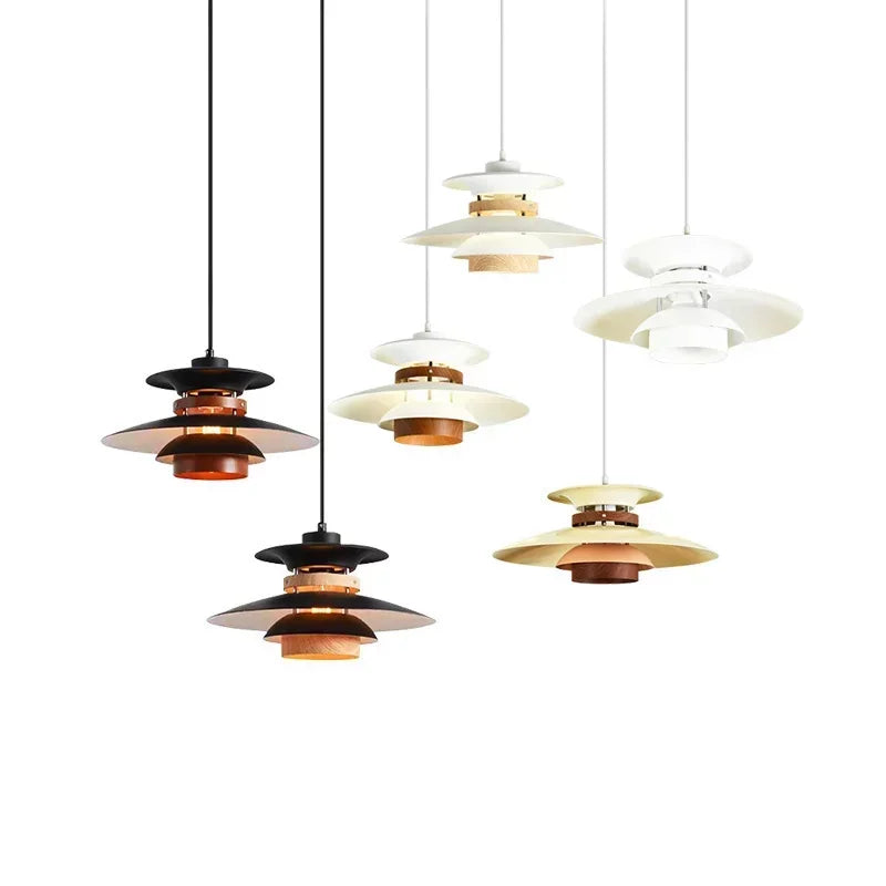 Danish Designer Walnut Led Pendant Lamp