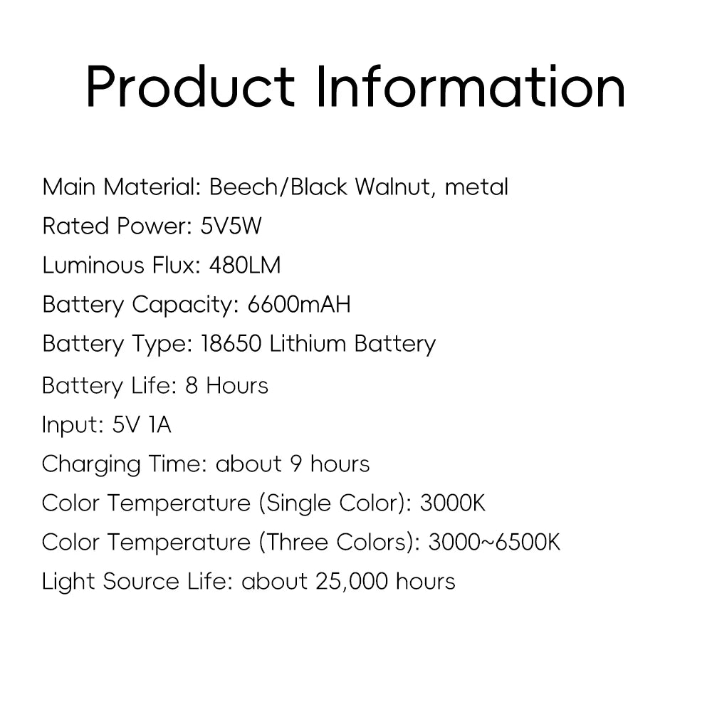 Moon Penalty Station Table Lamp Wood Robot Desk Lamp