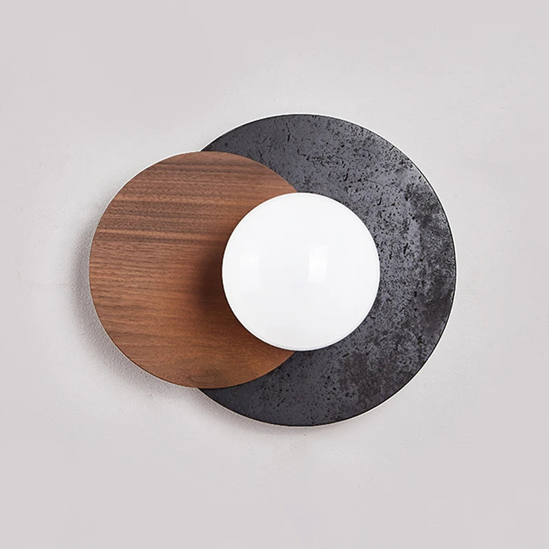 Led Black Stone Light Luxury High-End Atmosphere Wall Lamp