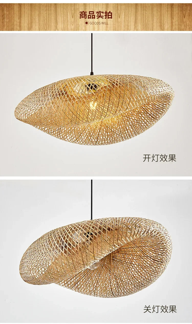Bamboo Hand Weaving Pendant Light