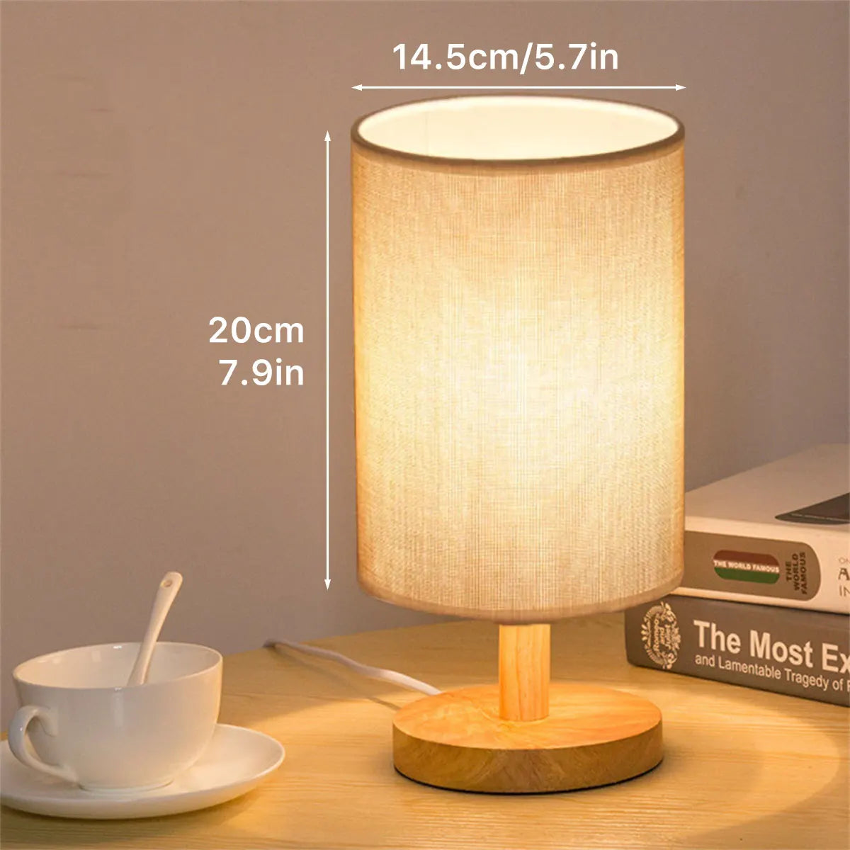 USB Bedside Lamp Night Lights Table Lamp