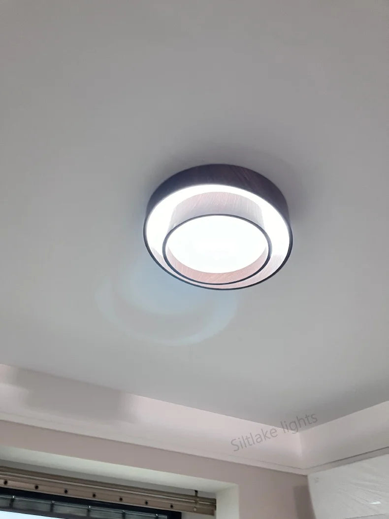 Bedroom ceiling lamp walnut color