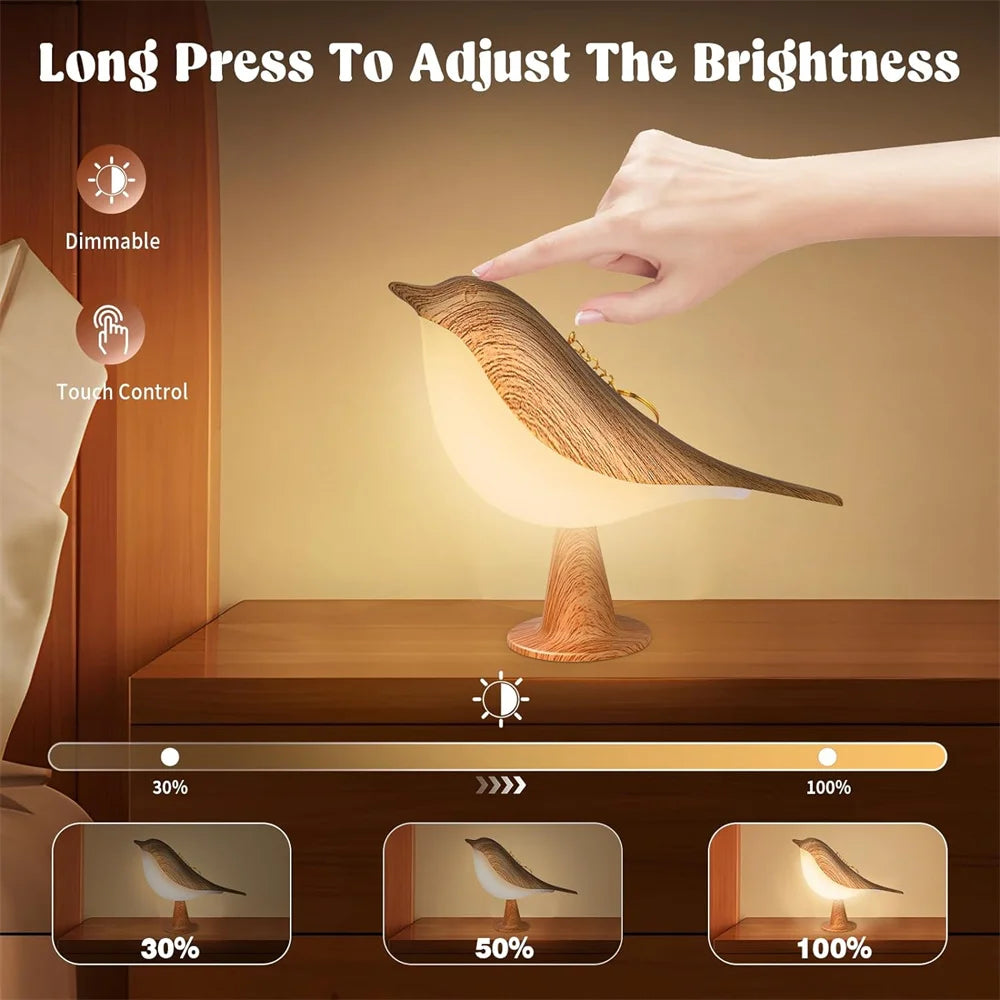 1pc LED Touch-Control Bird Lamp