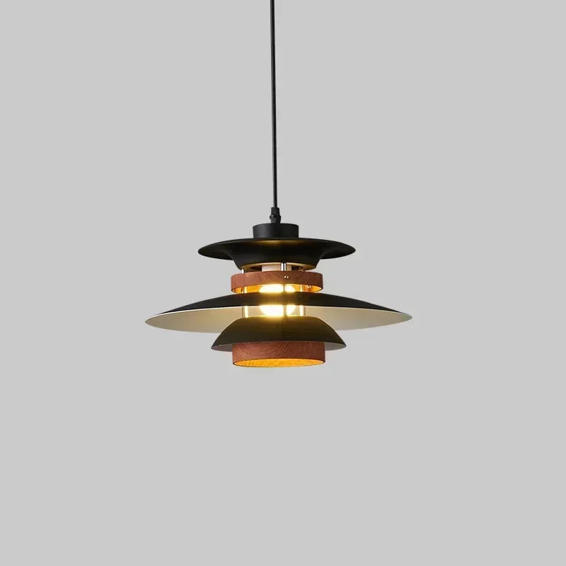 Danish Designer Walnut Led Pendant Lamp