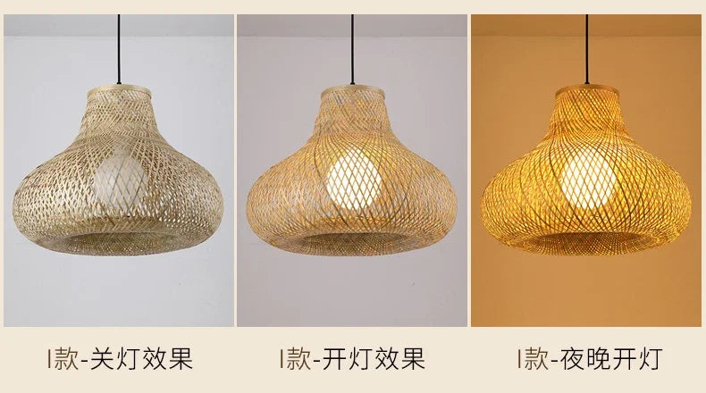Bamboo Hand Weaving Pendant Light
