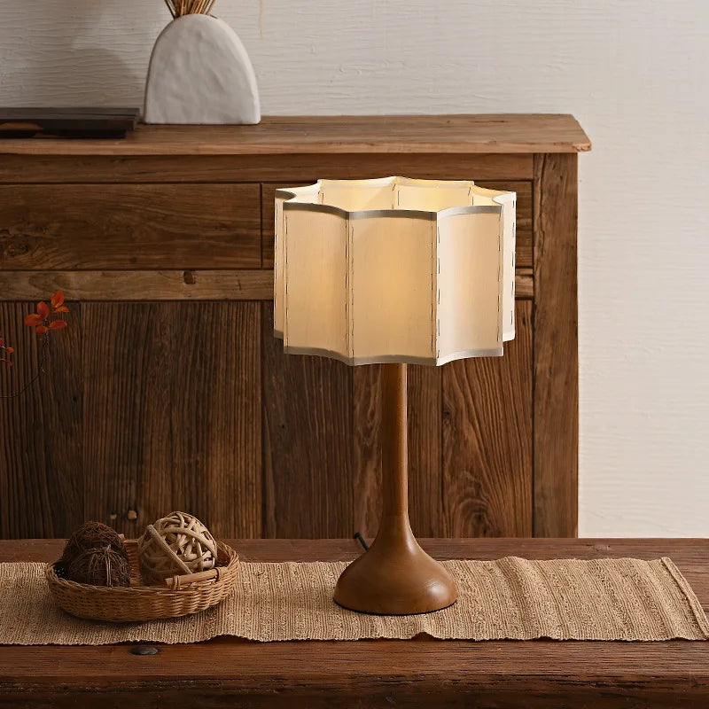 Wabi Sabi Style Wooden Standing Lamp