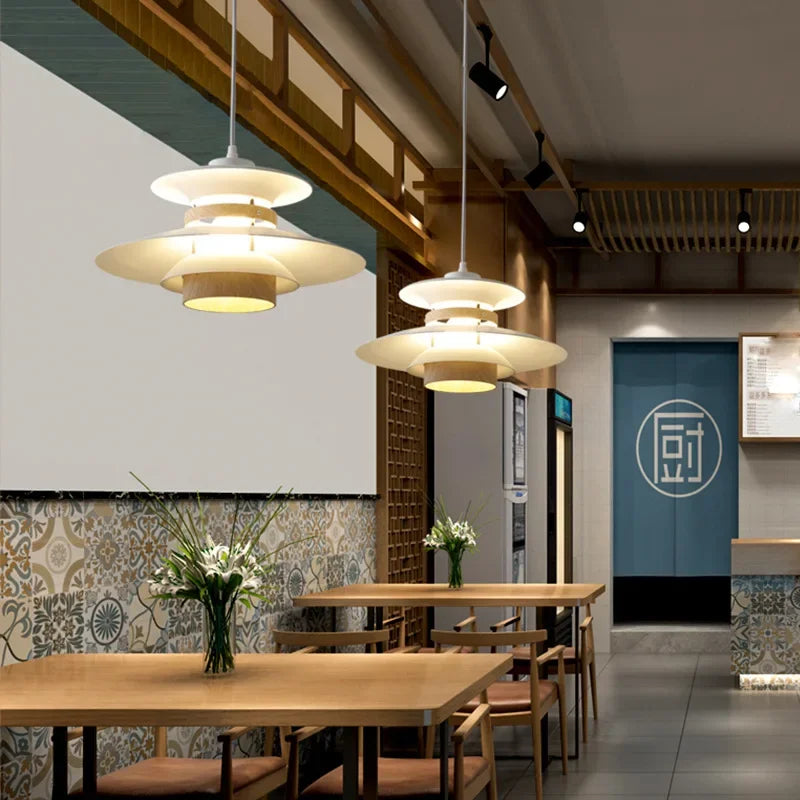 Danish Designer Walnut Led Pendant Lamp