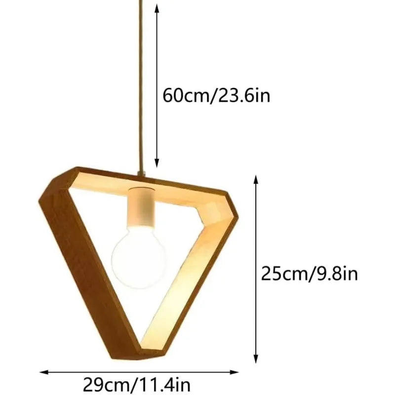 Creative Geometry Wood Pendant Light