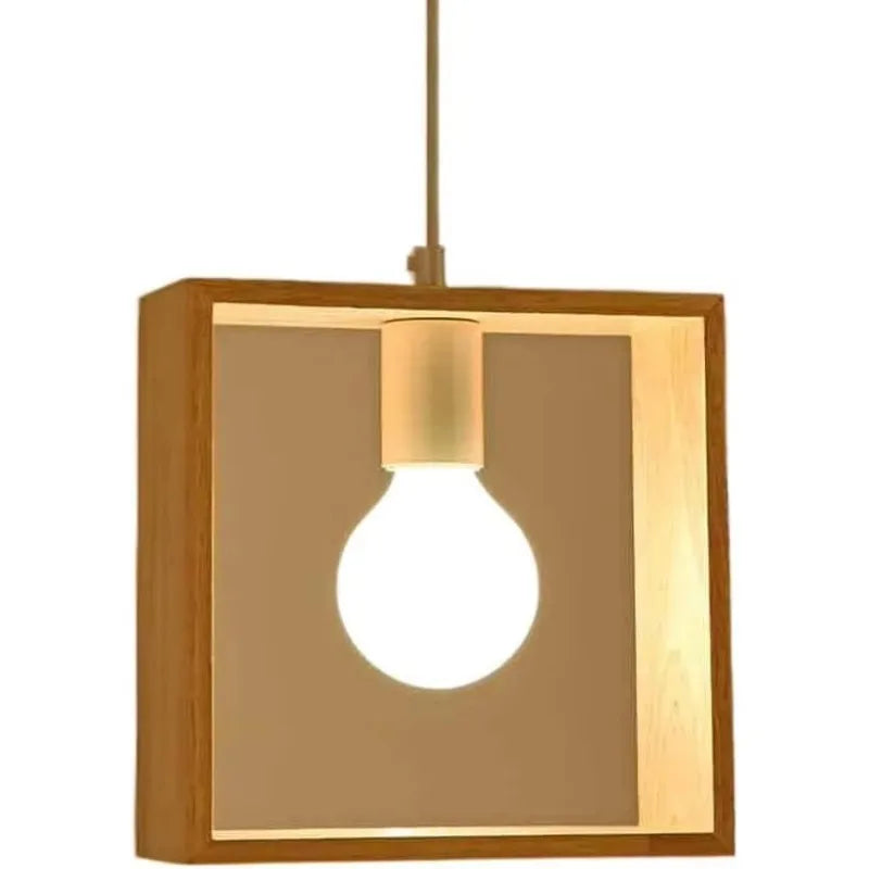 Creative Geometry Wood Pendant Light