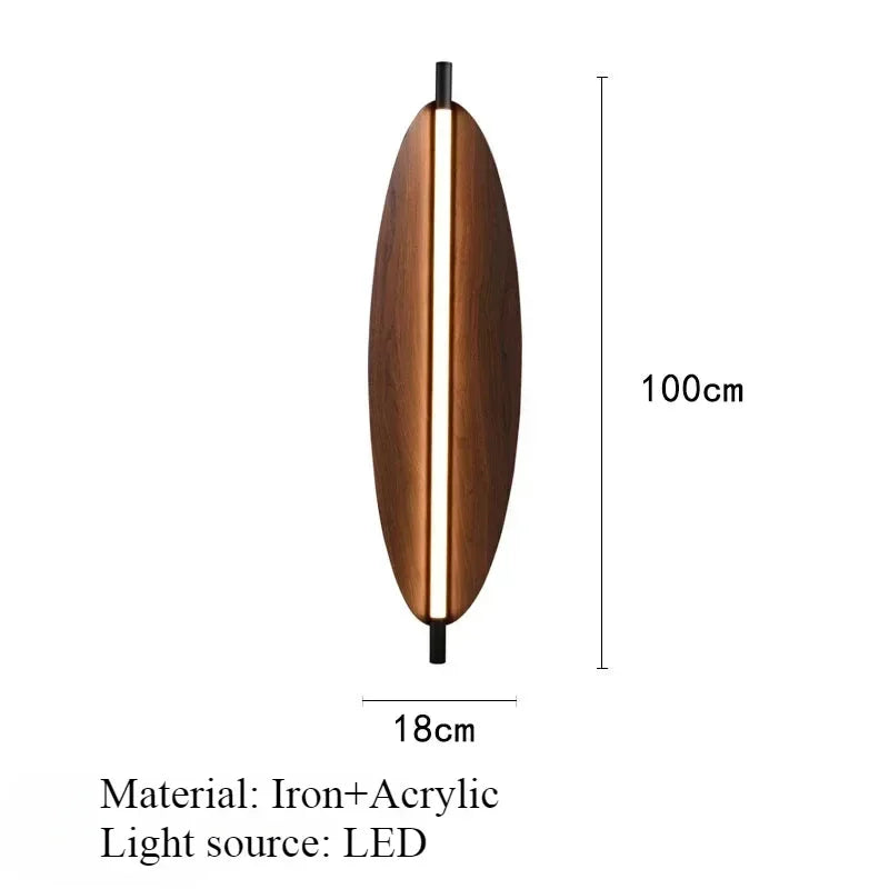 Modern Creative Metal Leaf Wall Light