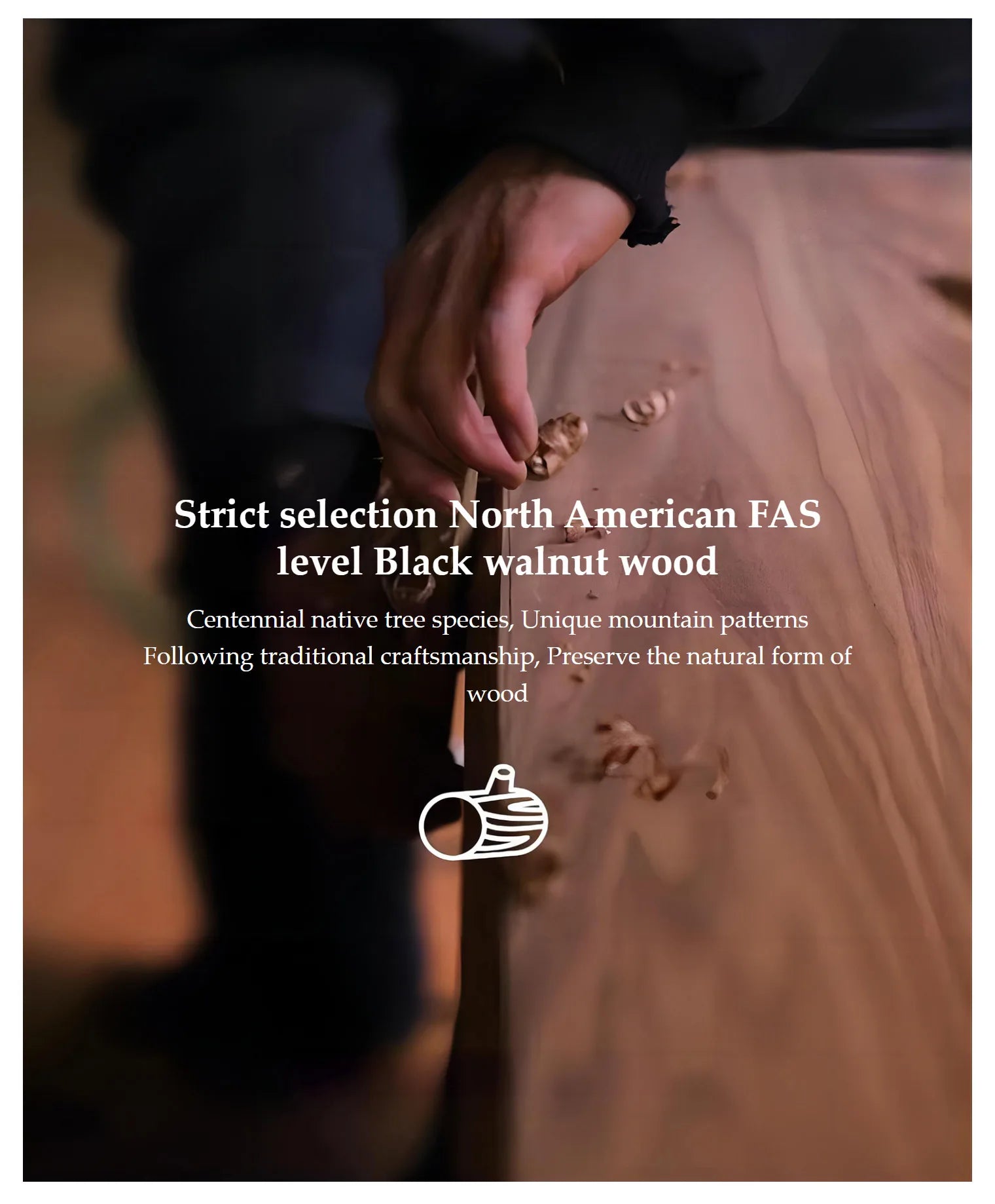 Globe Glass Moonlight Creative Walnut Wood,