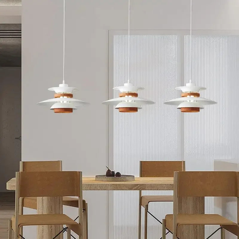 Danish Designer Walnut Led Pendant Lamp