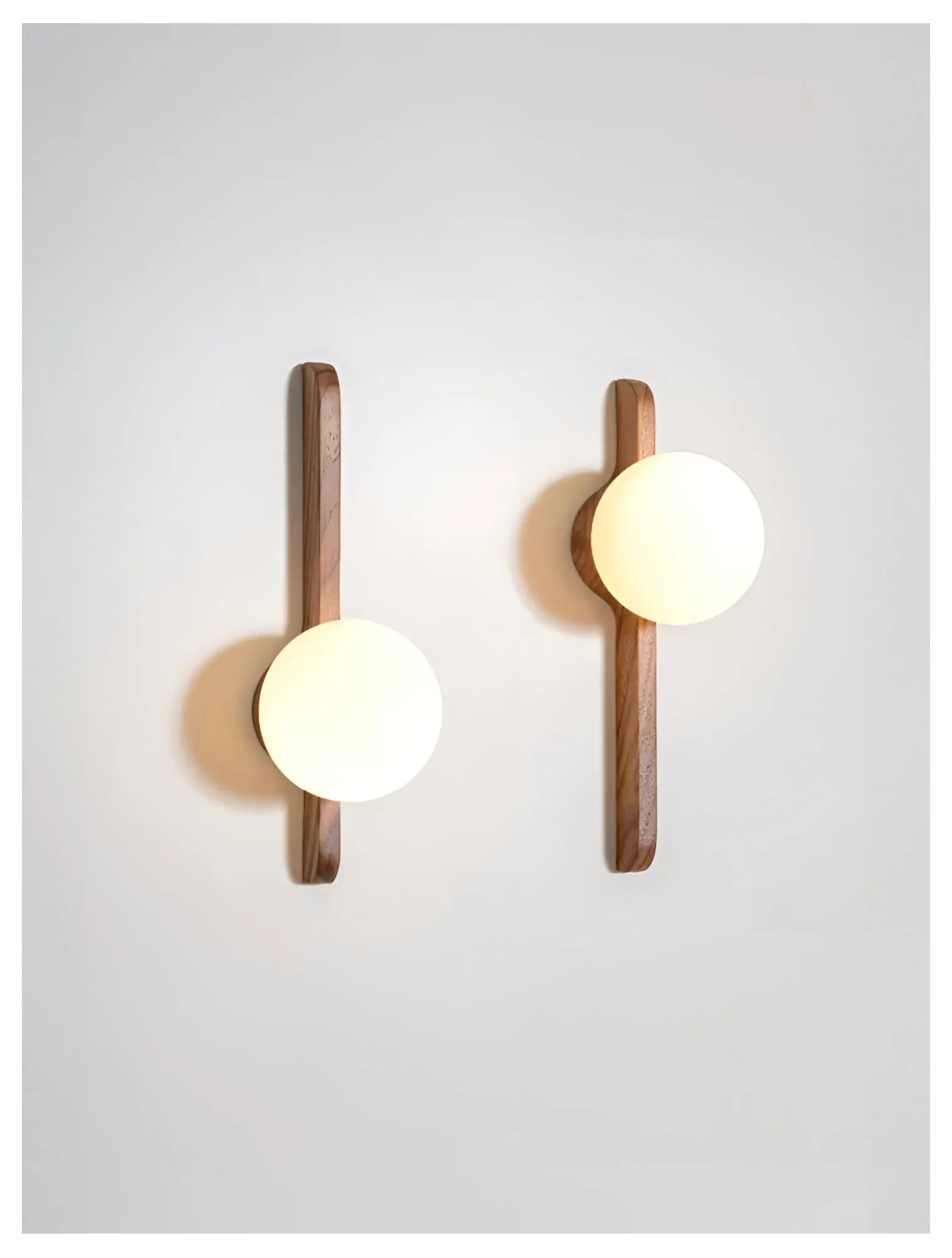 Globe Glass Moonlight Creative Walnut Wood,