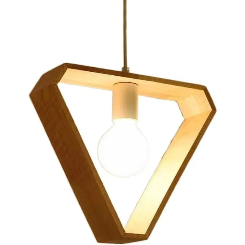 Creative Geometry Wood Pendant Light