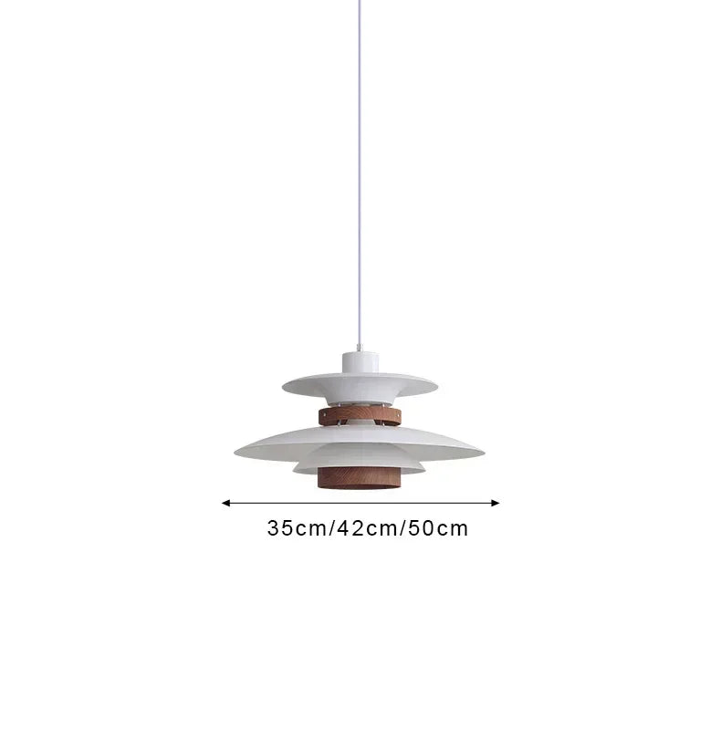 Danish Designer Walnut Led Pendant Lamp