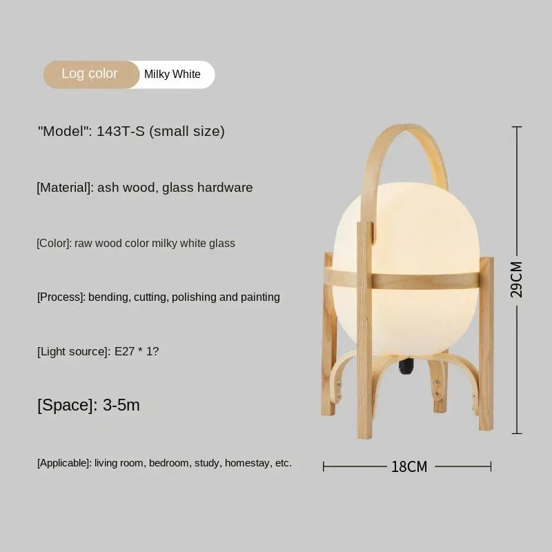 Floor Lamp Art Modern Simple Wood Light