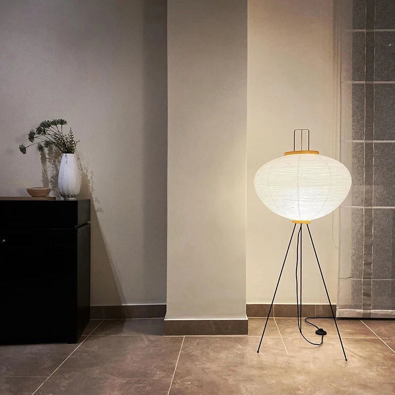 Simplified Japanese Xuan Paper Floor Lamp