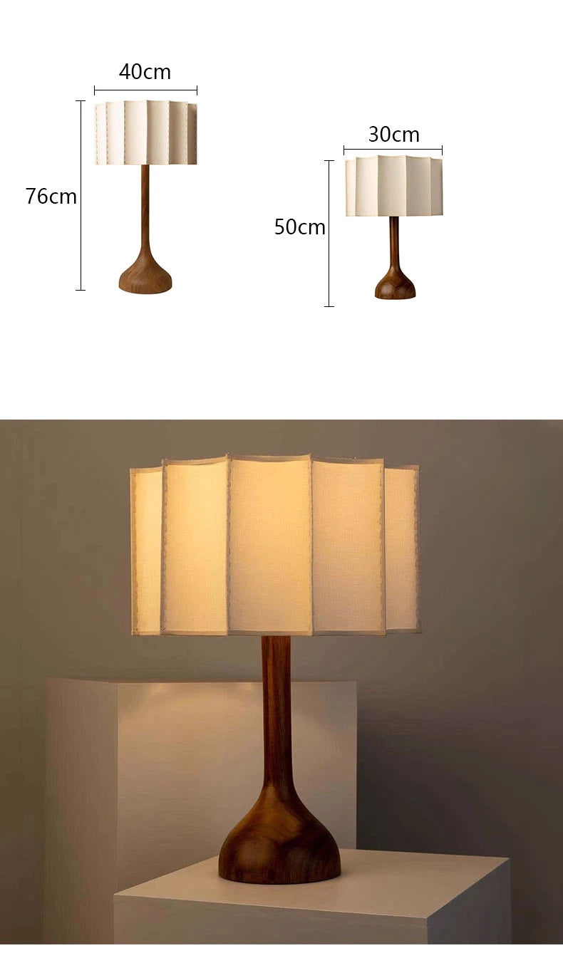 Wabi Sabi Style Wooden Standing Lamp