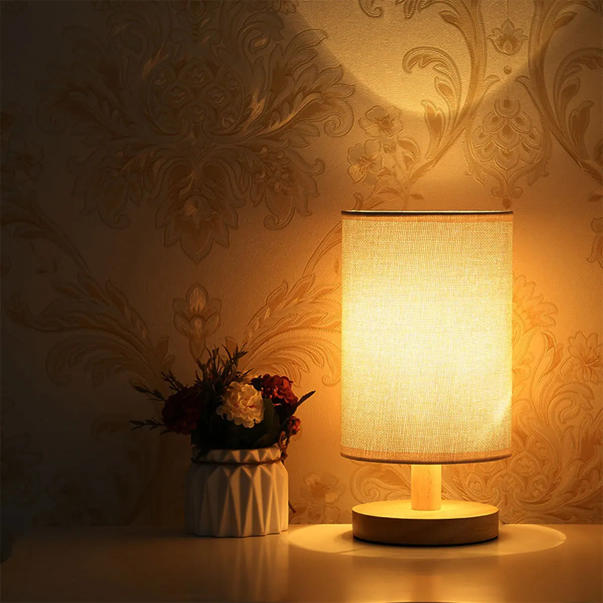 USB Bedside Lamp Night Lights Table Lamp