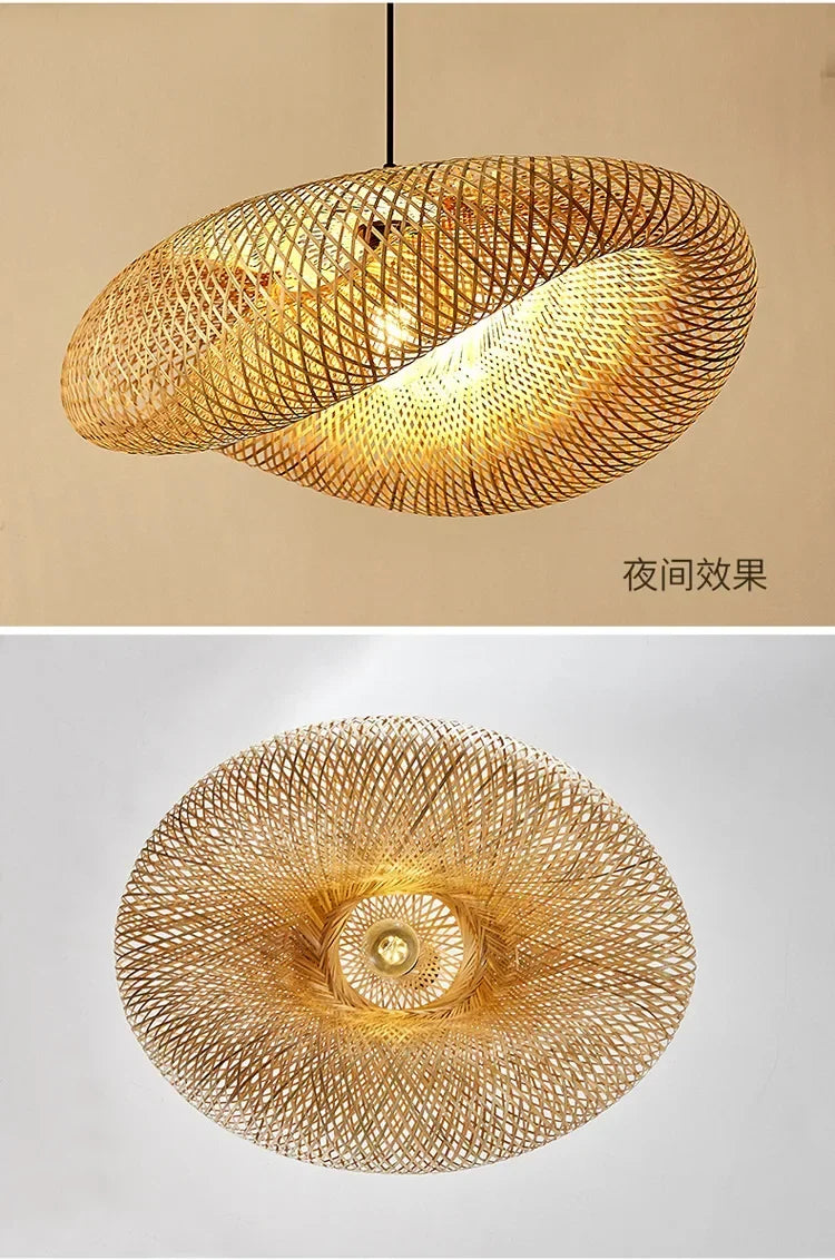 Bamboo Hand Weaving Pendant Light