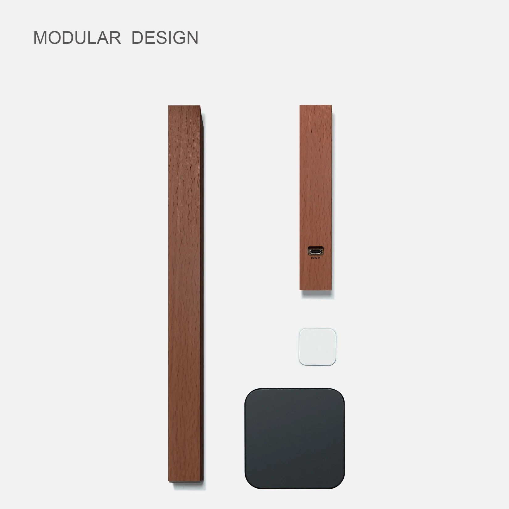 Wooden Table Lamp Bedroom Rotating Bedside Lamp