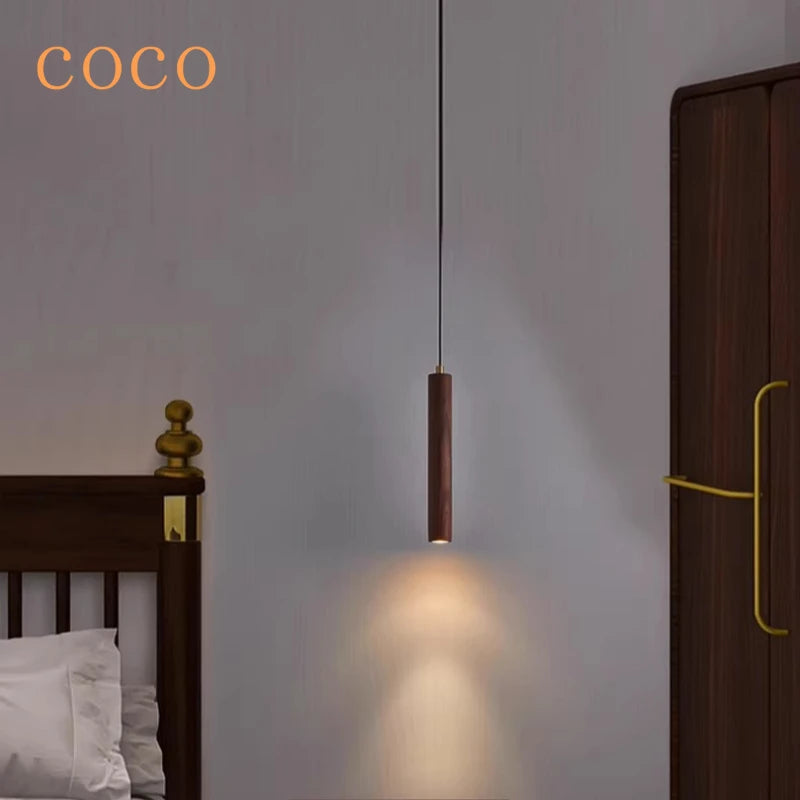 Rotary staircase, North American black walnut villa living room