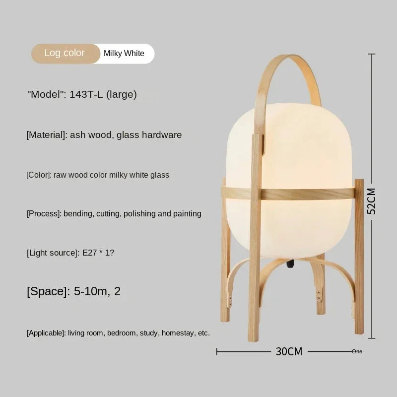 Floor Lamp Art Modern Simple Wood Light