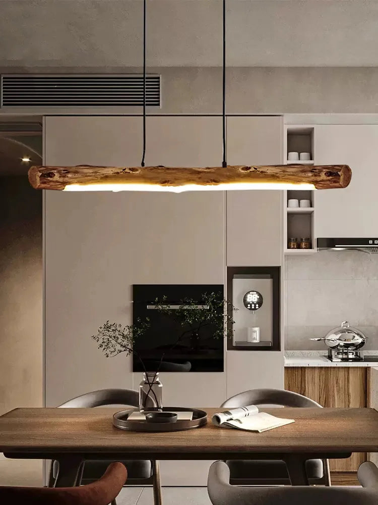 Minimalist Wood Pendant Lights Japanese Style
