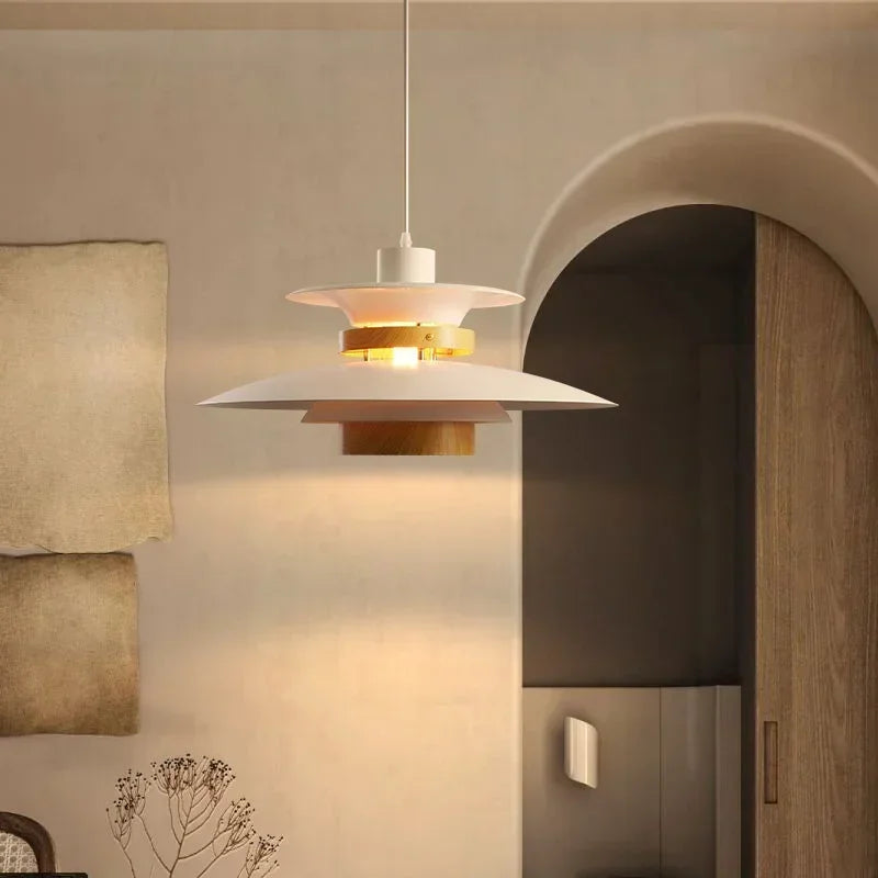 Danish Designer Walnut Led Pendant Lamp