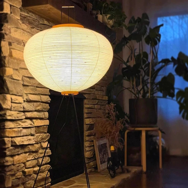 Simplified Japanese Xuan Paper Floor Lamp