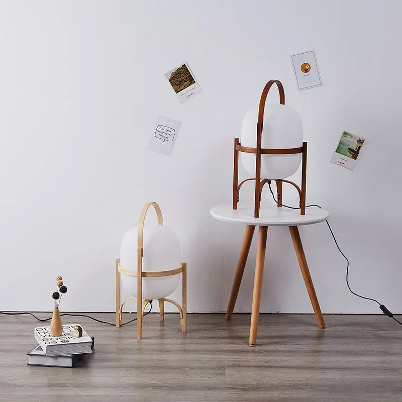 Floor Lamp Art Modern Simple Wood Light