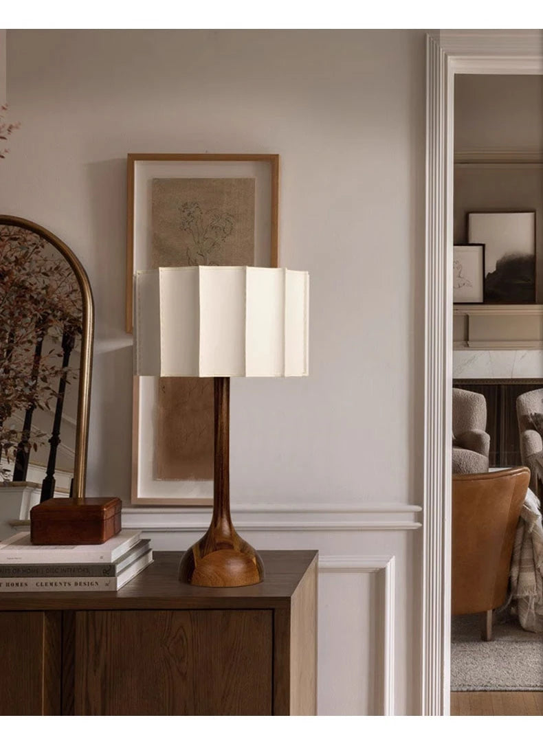 Wabi Sabi Style Wooden Standing Lamp