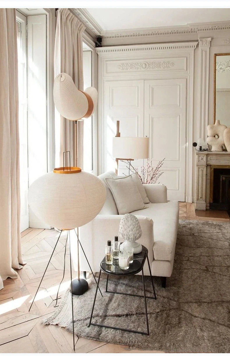Simplified Japanese Xuan Paper Floor Lamp
